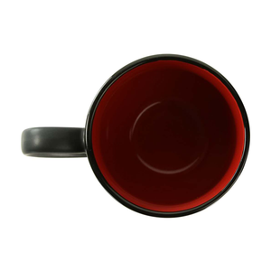 "I Got Coaled" - Black with Red Coffee Cup Top View - Kona Joe | thenaughtylist.com