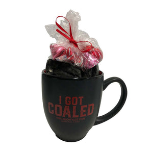 I Got Coaled | Coffee Cup & Coal with Red Insert - Pic3 | Gift Sets | www.thenaughtylist.com
