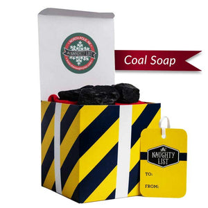 Large Lump of Coal Soap - "Morning Glory" Packaging Available at http://www.thenaughtylist.com