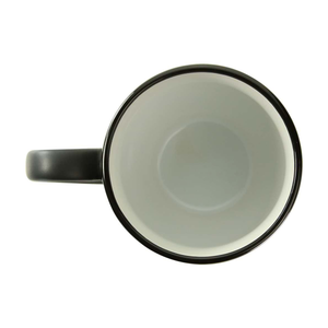 "Naughty" Black Coffee Mug/White Inner Finish Gift Set with Coal Ring & Hershey Kisses