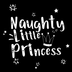 Naughty Little Princess - Youth Fleece Hoodie - Jet Black - Example 2 - http://thenaughtylist.com