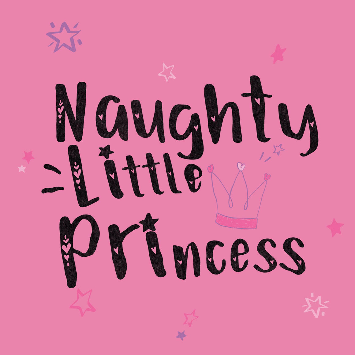 Naughty Little Princess - Youth Fleece Hoodie - Candy Pink - http://thenaughtylist.com