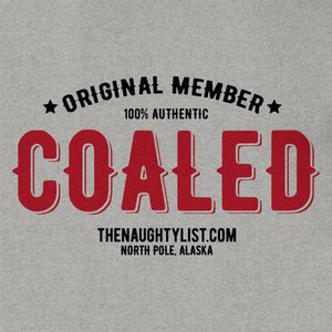 "Original Member" Coaled - Men's T-shirt in Lt. Graphite Twist with Black & Red Print - Example 2 | thenaughtylist.com